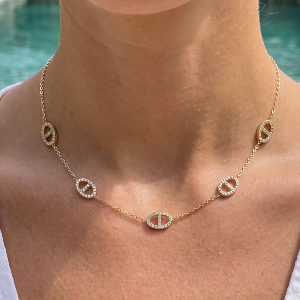 COLLIER ATHÉNA STRASS