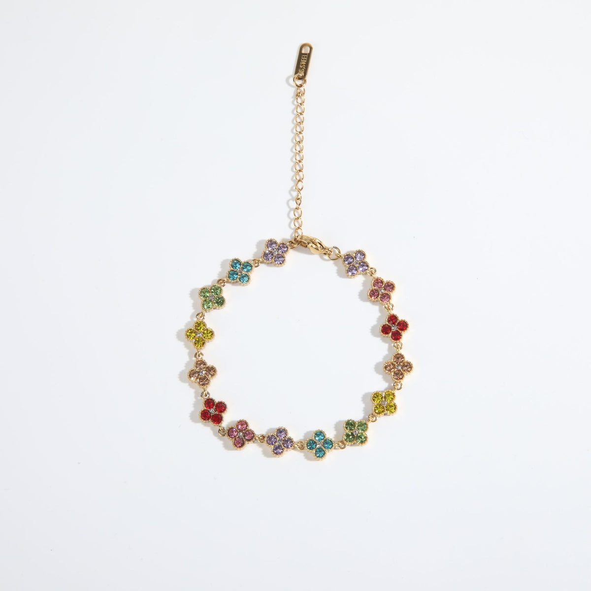 BRACELET TRÈFLE STRASS